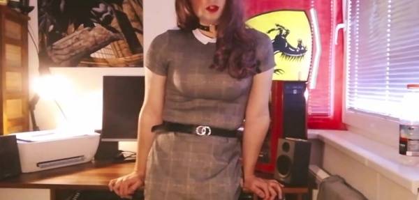 Sissy teacher gives you to suck her big cock - 365vids.one-trannyfans.net